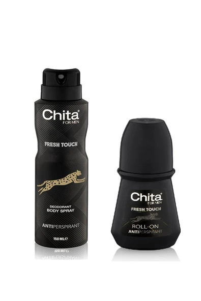 Chita Fresh Touch For Men Deodorant 150 ML+ Roll on 50 ML Set