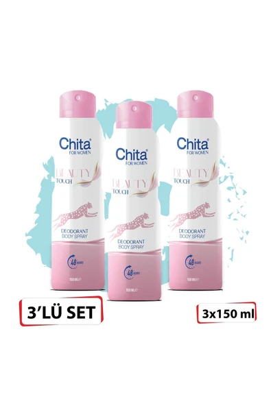 Chita CHİTA DEO 150 ML BEAUTY TOUCH WOMEN*3