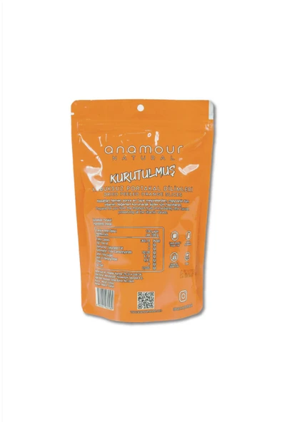 Anamour Natural Kabuksuz Portakal Kurusu - Cips Portakal (Şekersiz) - Kuru Meyve Kıtırı 25 Gram - 2