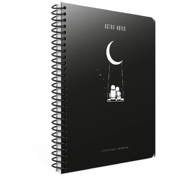 Gıpta Astro Notes Karton Kapak Spiralli Not Defteri A6 80 Yaprak Kareli (6089) - 3