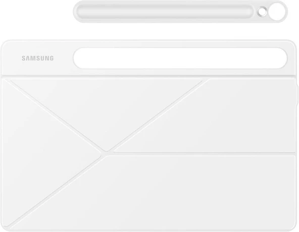 Samsung Galaxy Tab S9 Ultra Akıllı Kapaklı Kılıf Beyaz Outlet - 5