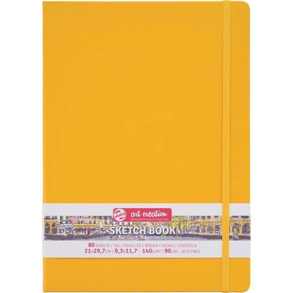 TALENS ART SKETCH BLOCK G.YELLOW 21X30 140gr