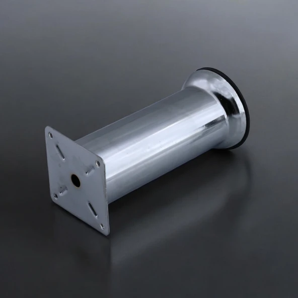 (8 ADET) Metal Krom 15 cm Baza Mobilya Koltuk Kanepe Yatak Çekyat Destek Yükseltme Ayağı Ayakları - 6