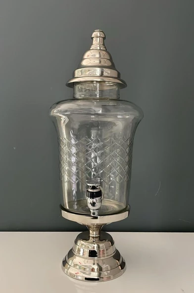 LAMEDORE SAMOVAR MUSLUKLU ŞERBETLİK NİKEL 23X20,5X48,5 CM