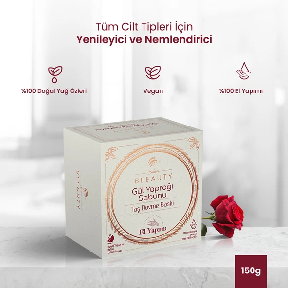 Taş Dövme Sabun Gül Yaprağı * 150 gr