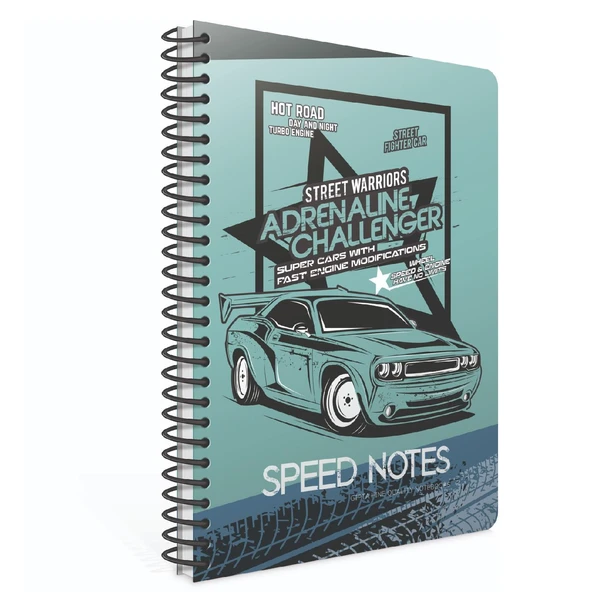 Gıpta Speed Karton Kapak Spiralli Not Defteri A6 48 Yaprak Çizgili (5681) - 4
