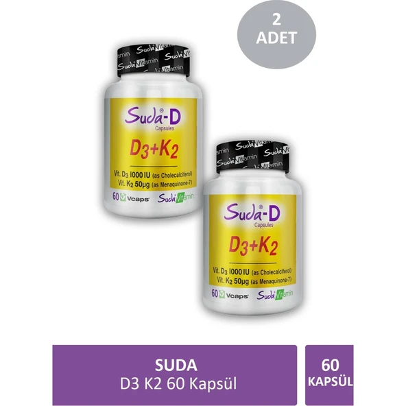 D3 K2 60 Kapsül x 2 Adet ürün görseli 1
