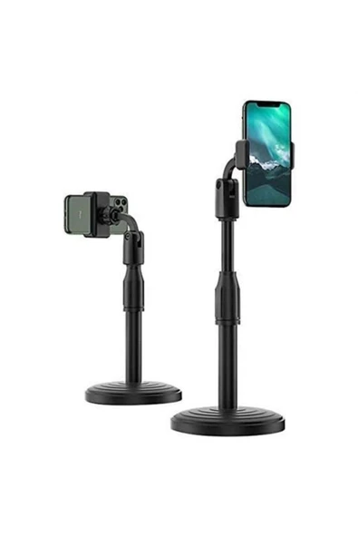 YENİTOPTAN Buffer 360 Derece Döndürülebilir Masaüstü Teleskopik Telefon Standı Çok Fonksiyonlu Telefon Tutucu