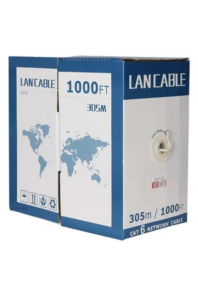 MAGNESİA Power 23 Awg 0.57mm 1gbps Utp Cu %100 Bakir 305 Metre Gri 6 Kablo