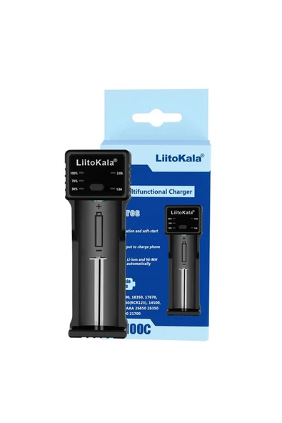 THEBESTNZM Den235 Lii-100c Universal Aa/aaa/18650/14500/123a Akilli Tekli Pil Şarj Cihazi Aleti