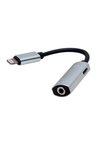 SHOPZUM PM-3833 LIGHTNING ŞARJ VE 3.5 MM KULAKLIK ÇEVİRİCİ KABLO ADAPTÖR