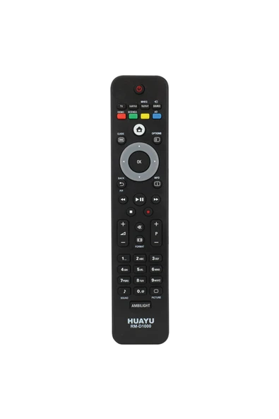 BYR HUAYU KL RM-D1000 SMART/AMBILIGHT TUŞLU BLİSTERLİ LCD LED TV KUMANDA