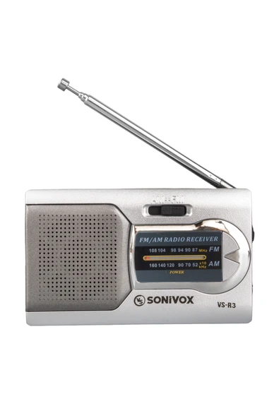 SONIVOX Gümüş Renk Cep Tipi Analog Fm Radyo Vs-r3