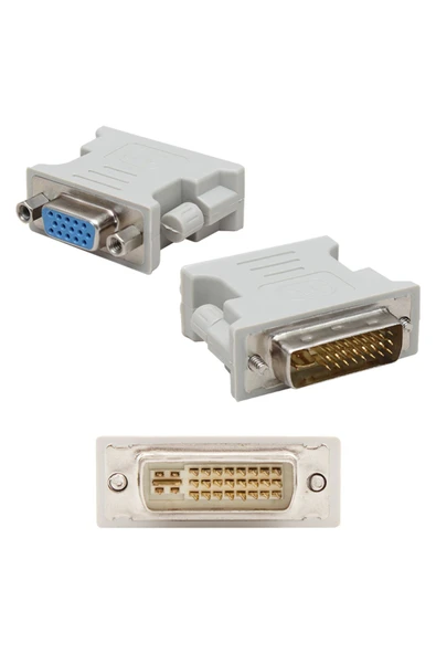 KUZGUN ONLİNE SHOP DVI ERKEK VGA DİŞİ DVI 24+5 PİN DVI TO VGA DÖNÜŞTÜRÜCÜ