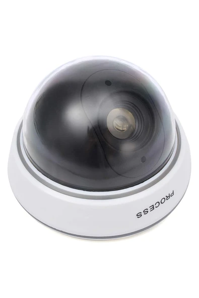 KUZGUN ONLİNE SHOP PM-2001 KIRMIZI LEDLİ MAKET DOME KAMERA