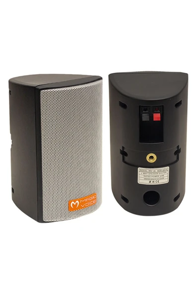 KUZGUN ONLİNE SHOP MV-16 7.5 CM 30 WATT 2Lİ TAKIM SİYAH TRAFOSUZ SÜTUN HOPARLÖR