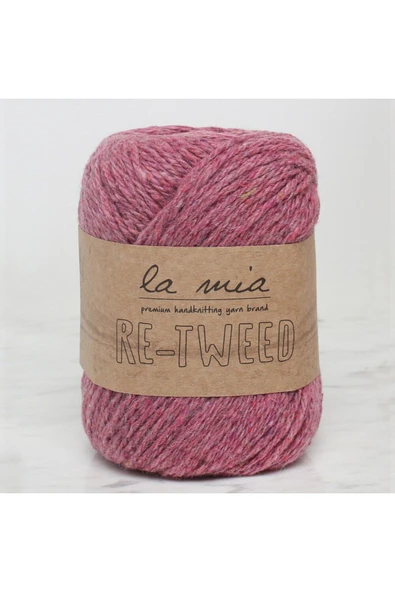 KUZGUN ONLİNE SHOP La Mia Re-Tweed Gül Kurusu Melanj El Örgü İpi - L140 - 34417