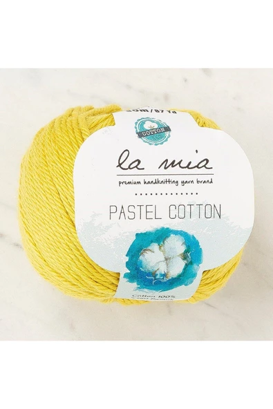 KUZGUN ONLİNE SHOP La Mia Pastel Cotton Hardal Sarı El Örgü İpi - L189 - 33955