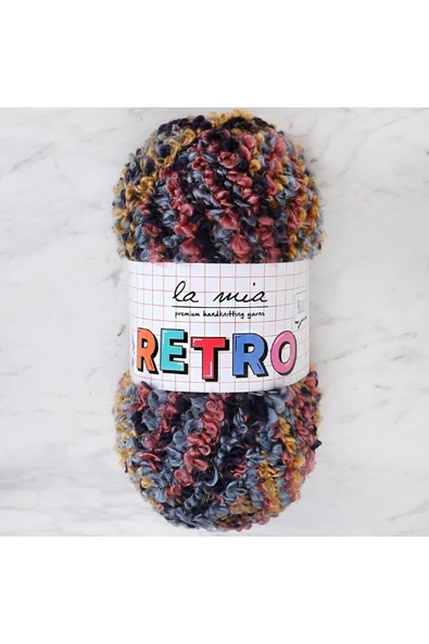 KUZGUN ONLİNE SHOP La Mia RETRO Ebruli El Örgü İpi - LM2605