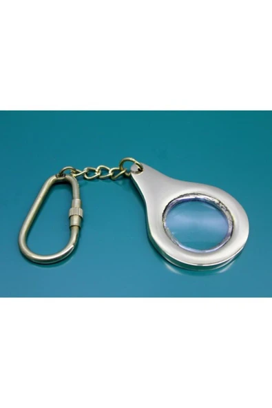 KUZGUN ONLİNE SHOP Pirinç Büyüteç Anahtarlık Mini Boy