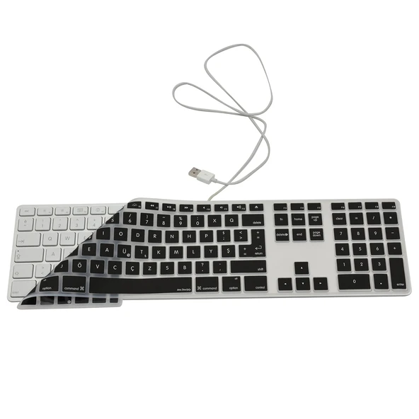Apple Magic Keyboard 1 A1243 Türkçe F Klavye Koruyucu – Ultra İnce Silikon Kapak Toz Sıvı Koruma ürün görseli 1