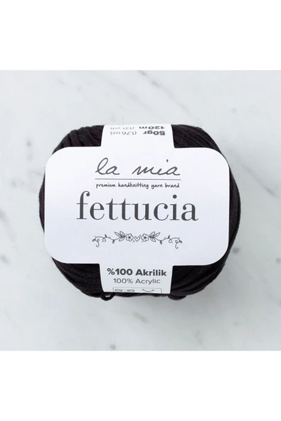 KUZGUN ONLİNE SHOP La Mia Fettucia Siyah El Örgü İpi - L006 - 33876