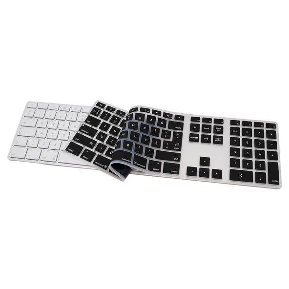 Apple Magic Keyboard-1 A1243 ile Uyumlu Klavye Koruyucu F-Türkçe Numerik DaktiloTip Baskı