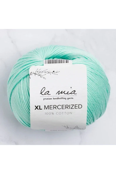 KUZGUN ONLİNE SHOP La Mia XL Mercerized Su Yeşili El Örgü İpi - 137 - 33767