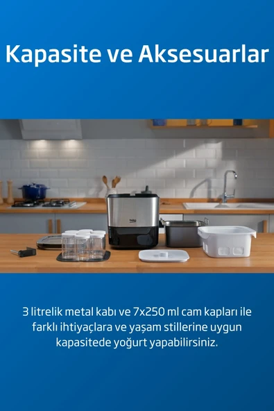 BEKO YM 8242 I Yoğurt Chef Probiyotik Yoğurt &Kefir Makinesi - 5