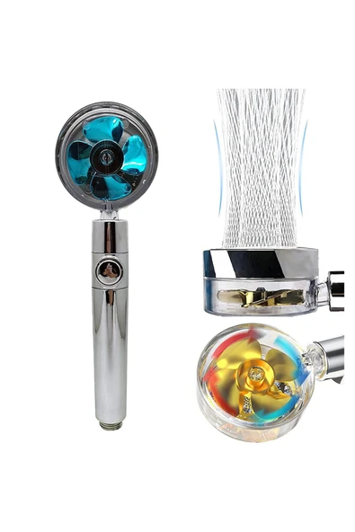 KUZGUN ONLİNE SHOP 360 DERECE DÖNEBİLEN PERVANELİ TURBO TAZYİKLİ DUŞ BAŞLIĞI