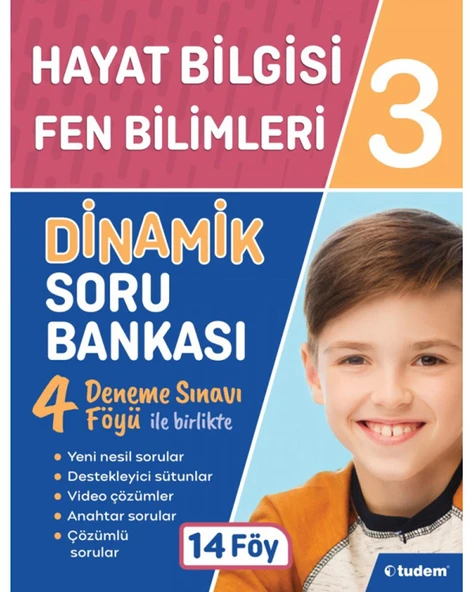 Tudem 3.Sınıf Hayat Bilgisi + Fen Bilimleri Dinamik Soru Bankası