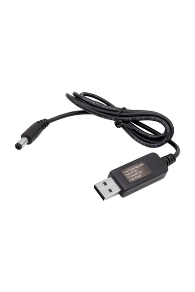 KUZGUN ONLİNE SHOP PM-6053 USB TO DC 5.5*2.5MM UÇLU 12 VOLT - 1 AMPER 5 VOLT TO 12 VOLT ÇEVİRİCİ ADAPTÖR