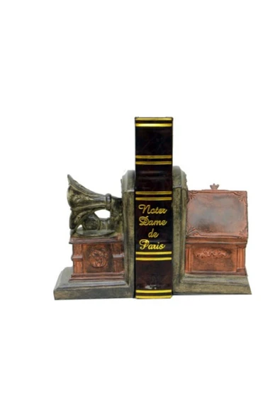 KUZGUN ONLİNE SHOP Kitap Tutucu Gramofon Pikap