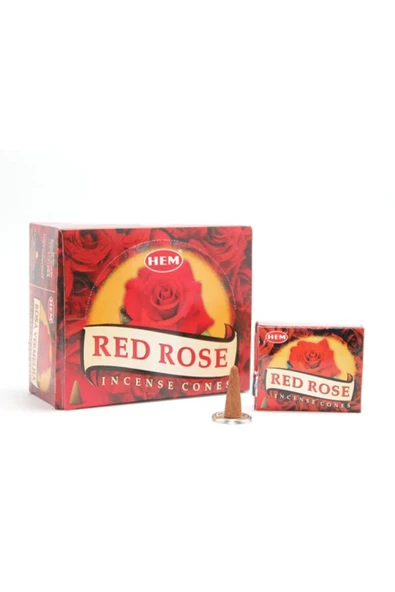 SİMYA TİCARET Red Rose Aromalı Konik Tütsü