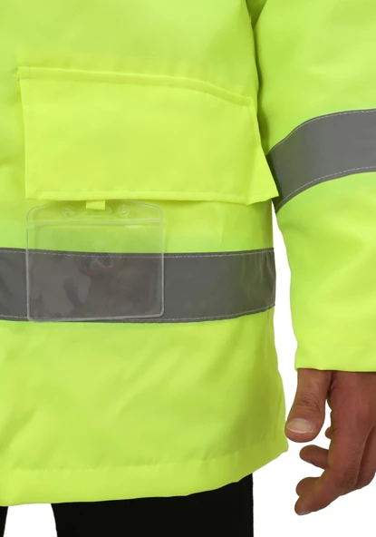 Bestguard Yüksek Görünürlüklü İşçi Parkası - İş Parkası - Yüksek Görünümlü Parka - 3