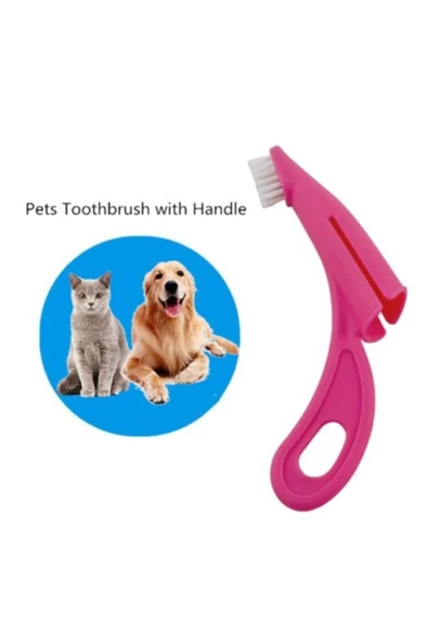 KUZGUN ONLİNE SHOP Ergonomik Evcil Hayvan Diş Fırçası