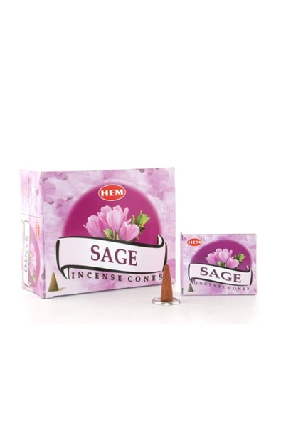 KUZGUN ONLİNE SHOP Sage Aromalı Konik Tütsü