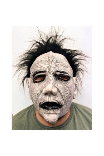 KUZGUN ONLİNE SHOP Michael Myers Siyah Saçlı Yüz Maskesi