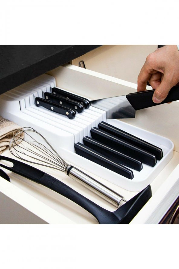 MCBLUE 2 sıra bıçaklık 14x39 Cm Bıçak Organizeri - 5