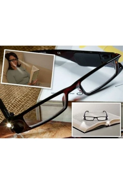 KUZGUN ONLİNE SHOP Led Işıklı Kitap Okuma Gözlüğü