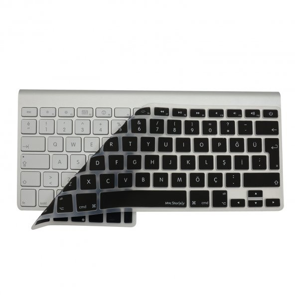Klavye Kılıfı Apple Magic Keyboard-1 A1314 A1242 ile Uyumlu Türkçe Q Baskı Silikon Kılıf