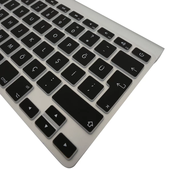 Klavye Koruyucu Apple Magic Keyboard-1 Türkçe Q Baskılı Silikon Kılıf A1314 A1242 ile Uyumlu - 7