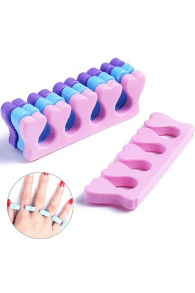 KUZGUN ONLİNE SHOP Parmak Ayırıcı Sünger Manikür Pedikür Aparatı 5 ADET