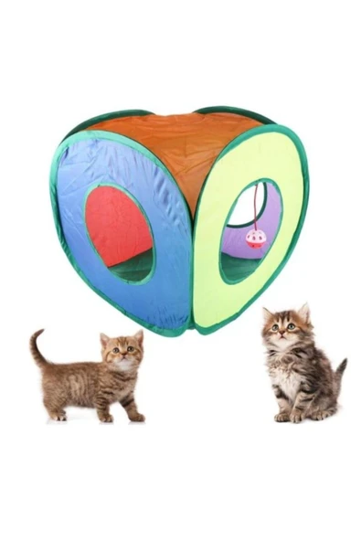 KUZGUN ONLİNE SHOP Oyuncak Toplu Kedi Oyun Tüneli