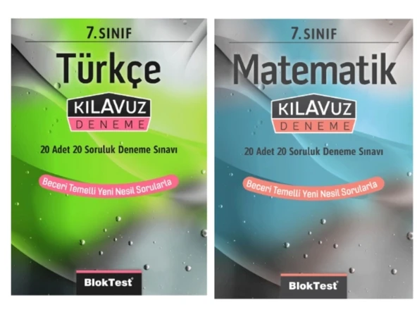 TUDEM YAYINLARI 7.SINIF  TÜRKÇE - MATEMATİK 20 SORULUK 20 Lİ DENEME