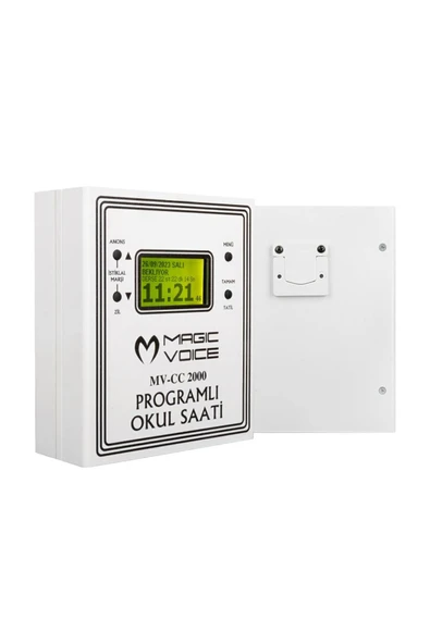 KUZGUN ONLİNE SHOP MV-CC2000 USB -20 ADET MP3 FORMATINDA ZİL İSTİKLAL MARŞLI OKUL ZİL SAATİ (ÇAN TAKILABİLİR)
