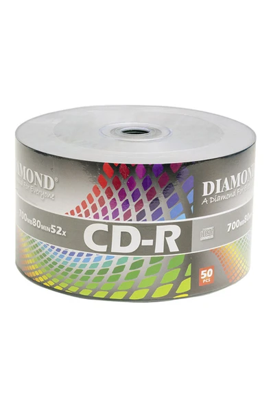 KUZGUN ONLİNE SHOP DIAMOND CD-R 52X 700 MB/80 MİN BOŞ CD 50Lİ PAKET FİYAT