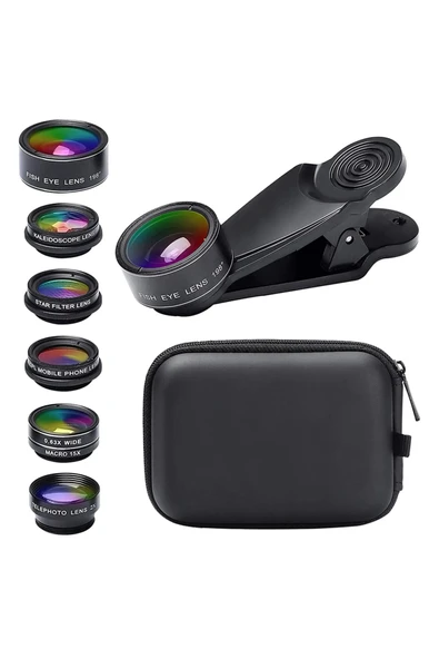 KUZGUN ONLİNE SHOP POWERMASTER PM-25951 TELEFON KAMERA 6LI SET LENS KİTİ