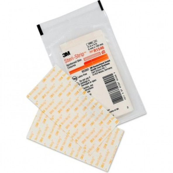 6x100mm Yara Dikiş Bandı 3M Steri Strip R1546 Beyaz