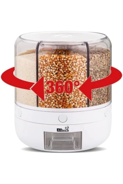 TTT 360° Dönebilir 10 Litre Gıda Organizeri